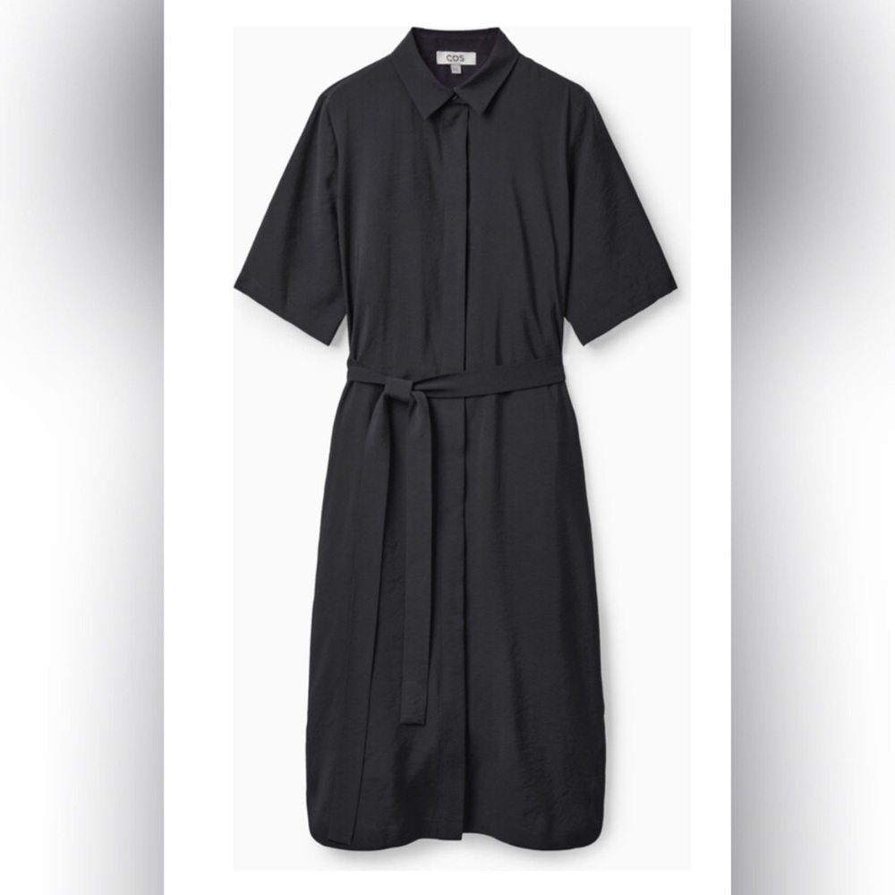 COS Belted Midi Shirt Dress - 8